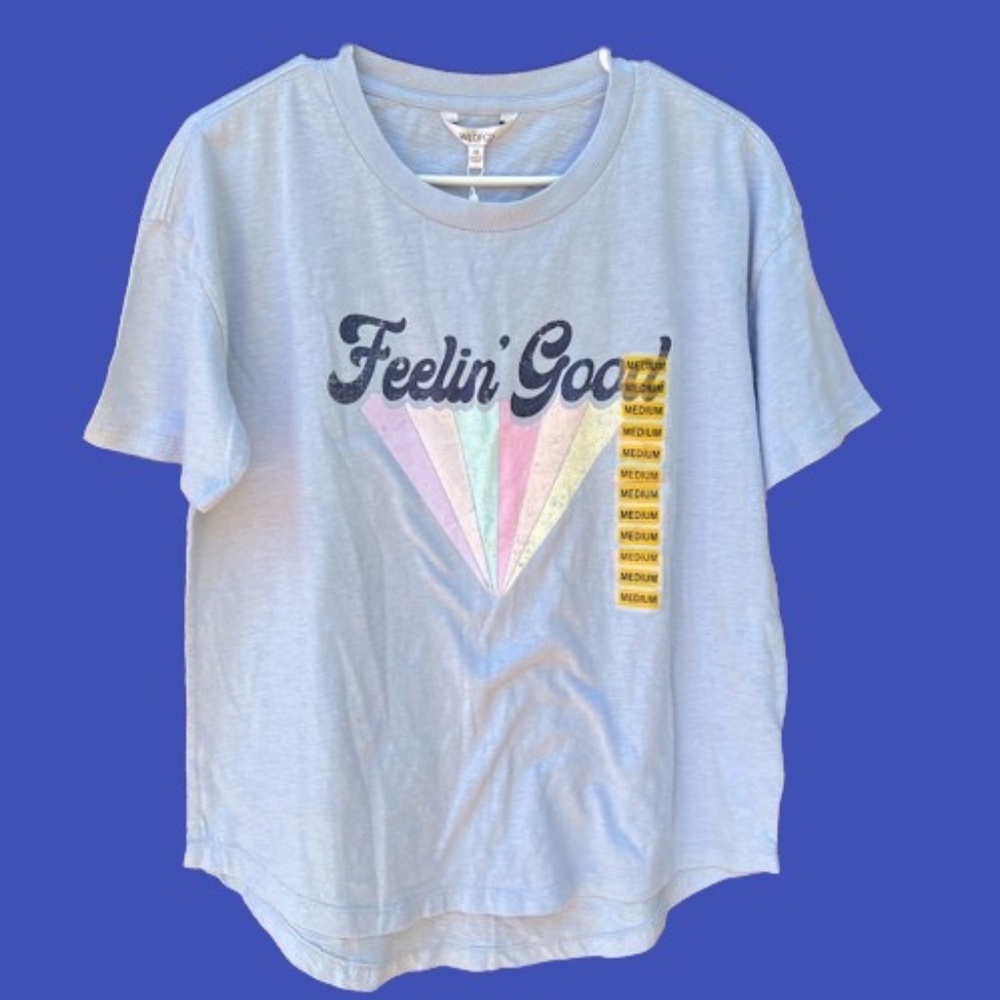 Wildfox Feelin' Good Soft One-Of-A-Kind Printing CottonTee